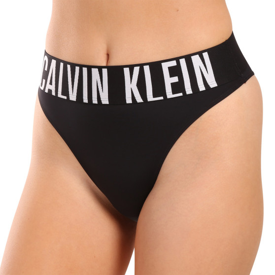 Sieviešu stringi Calvin Klein melni (QF7639E-UB1)