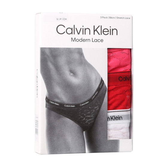 3PACK sieviešu biksītes Calvin Klein daudzkrāsains (QD5069E-NPC)