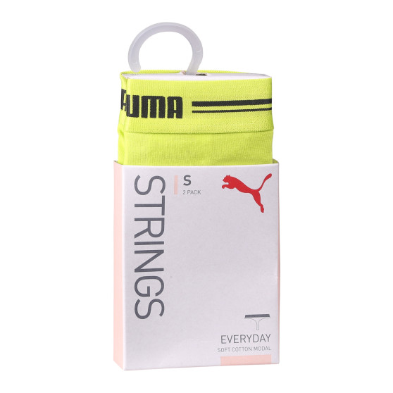 2PACK sieviešu stringi Puma dzeltens (603034001 021)