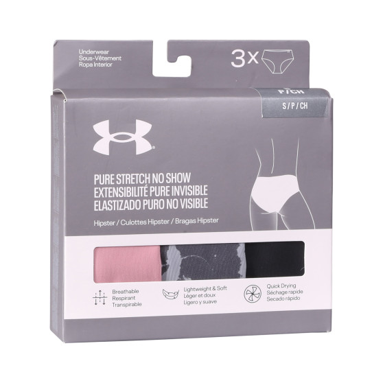 3PACK sieviešu biksītes Under Armour daudzkrāsains (1383896 035)