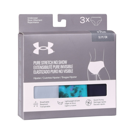 3PACK sieviešu biksītes Under Armour daudzkrāsains (1383896 100)