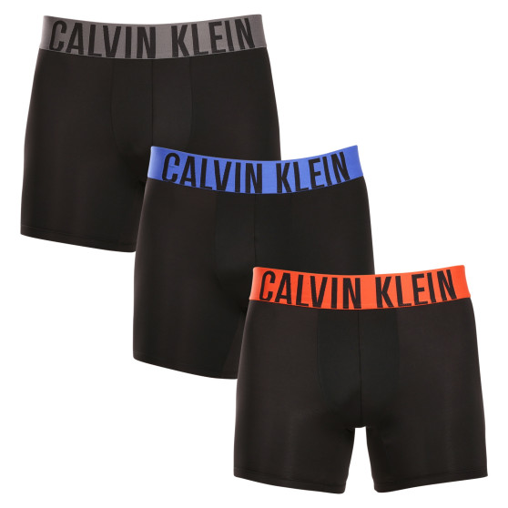 3PACK vīriešu bokseru šorti Calvin Klein melni (NB3612A-MDJ)