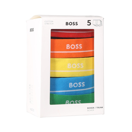 5PACK vīriešu bokseru šorti BOSS melni (50489616 999)