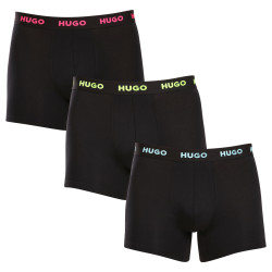 3PACK vīriešu bokseru šorti HUGO melni (50503079 971)