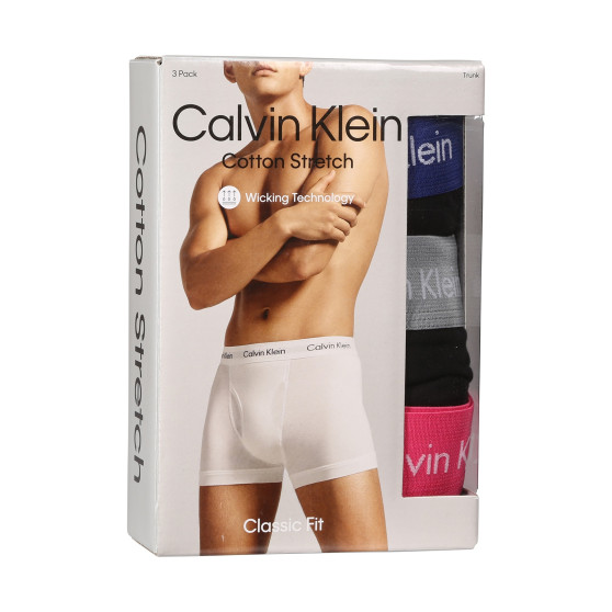 3PACK vīriešu bokseru šorti Calvin Klein melni (NB2615A-MLR)