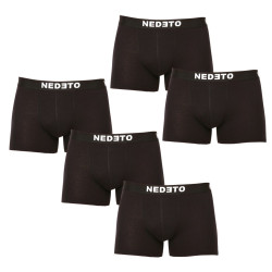 5PACK vīriešu bokseru šorti Nedeto melni (5NDTB001-brand)