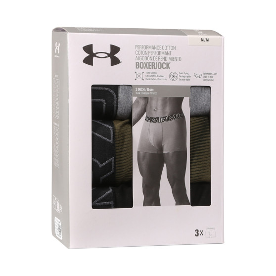 3PACK vīriešu bokseru šorti Under Armour daudzkrāsaini (1383892 390)