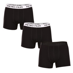 3PACK vīriešu bokseru šorti Pietro Filipi melni (3BCL007)