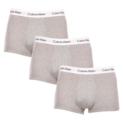 3PACK vīriešu bokseru šorti Calvin Klein pelēki (U2664G-KS0)