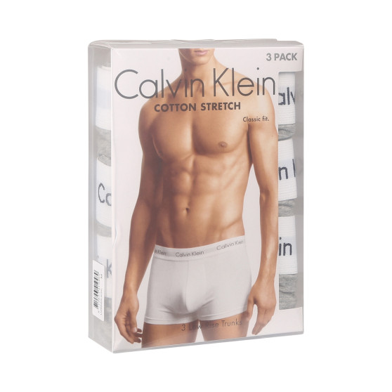 3PACK vīriešu bokseru šorti Calvin Klein pelēki (U2664G-KS0)