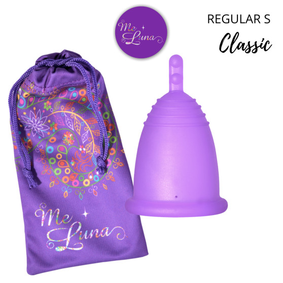 Menstruālā krūze Me Luna Classic S ar kājiņu violeta (MELU039)