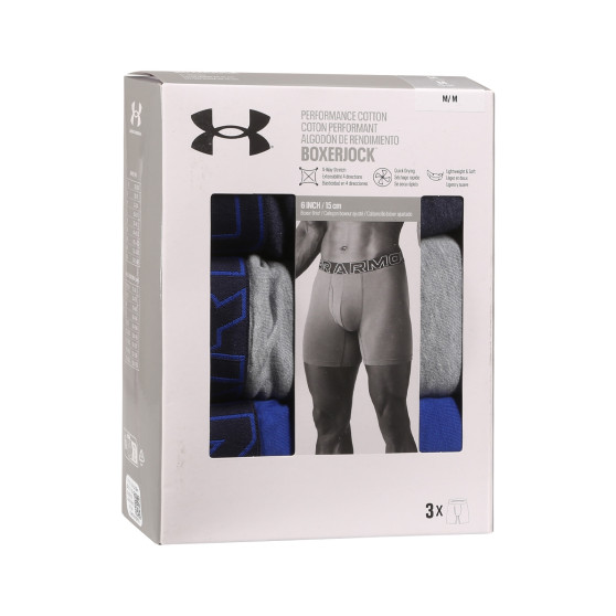 3PACK vīriešu bokseru šorti Under Armour daudzkrāsaini (1383889 410)