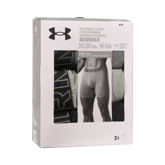 3PACK vīriešu bokseru šorti Under Armour daudzkrāsaini (1383889 709)