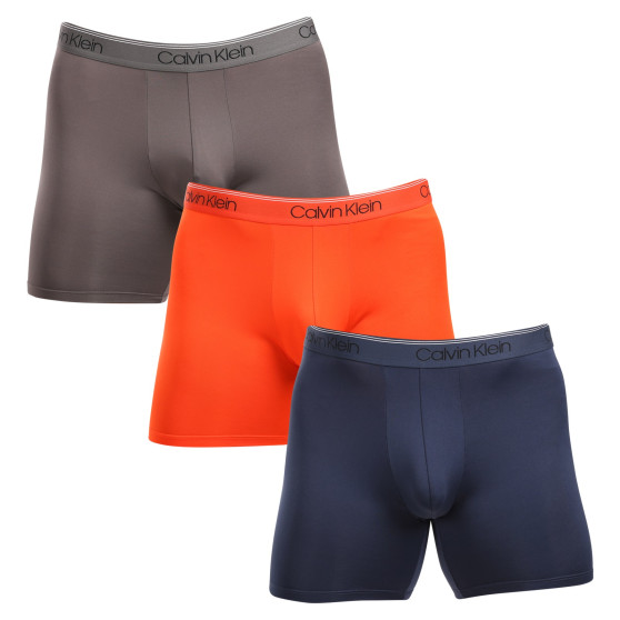 3PACK vīriešu bokseru šorti Calvin Klein daudzkrāsaini (NB2570A-MGY)