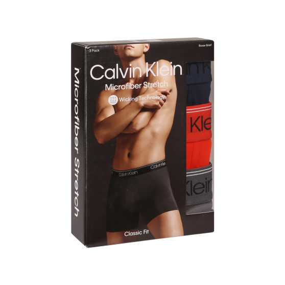 3PACK vīriešu bokseru šorti Calvin Klein daudzkrāsaini (NB2570A-MGY)