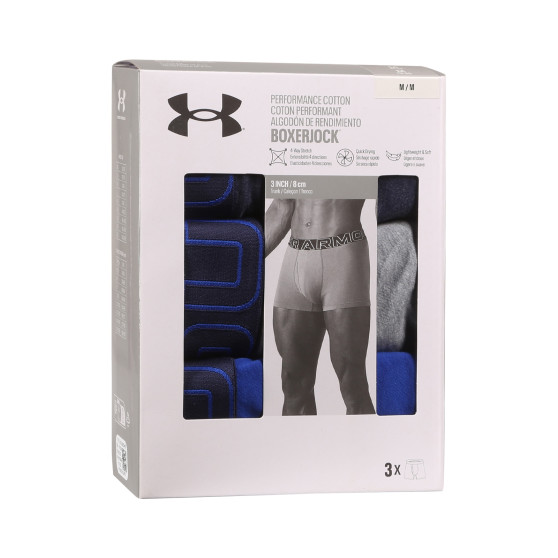 3PACK vīriešu bokseru šorti Under Armour daudzkrāsaini (1383891 410)