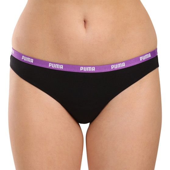 3PACK sieviešu stringi Puma melni (503008001 005)