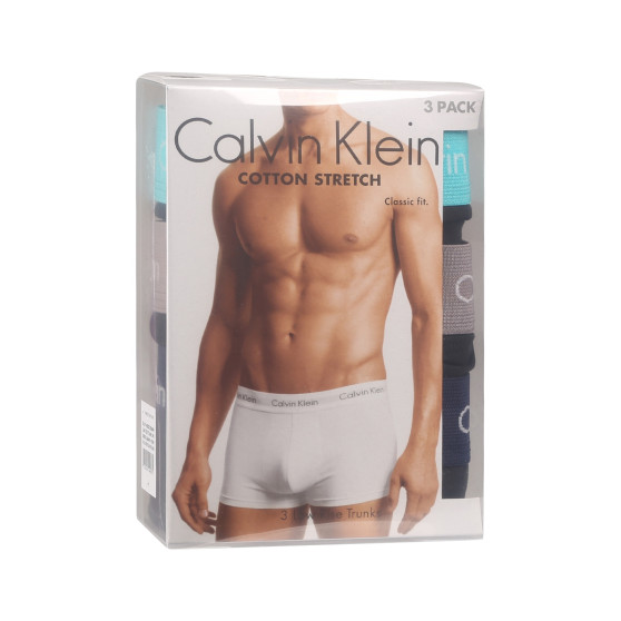 3PACK vīriešu bokseru šorti Calvin Klein melni (U2664G-MXW)