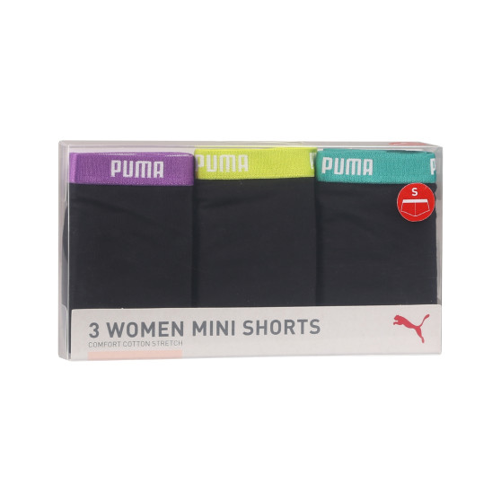 3PACK sieviešu biksītes Puma melnas (503006001 005)