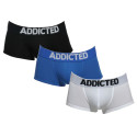 3PACK vīriešu bokseru šorti Addicted daudzkrāsaini (AD421P-3COL)