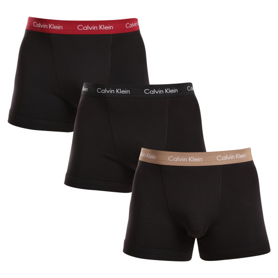 3PACK vīriešu bokseru šorti Calvin Klein melni (U2662G-NOP)