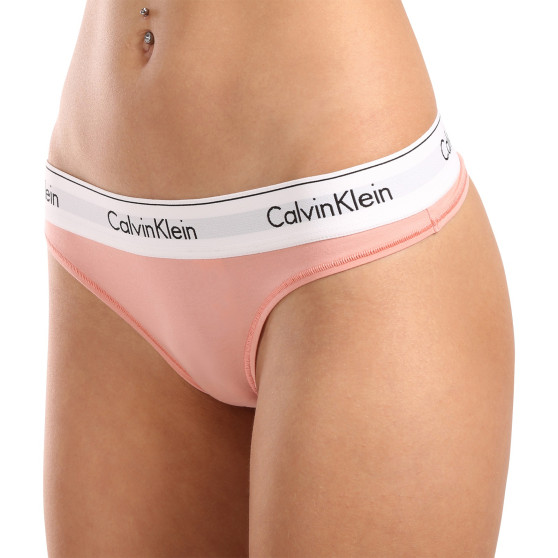 Sieviešu stringi Calvin Klein rozā (F3786E-LWG)