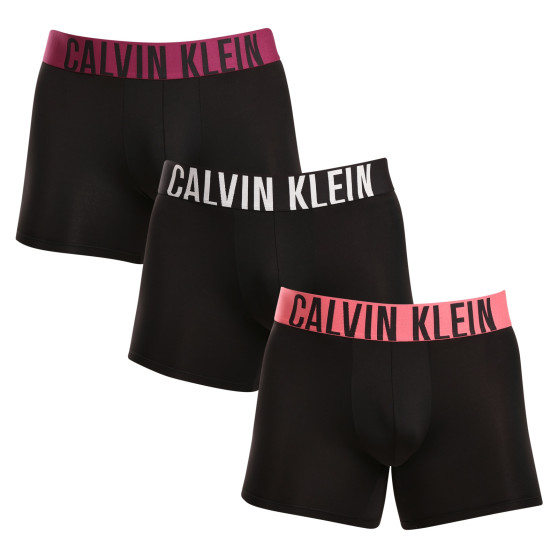 3PACK vīriešu bokseru šorti Calvin Klein melni (NB3612A-MDL)