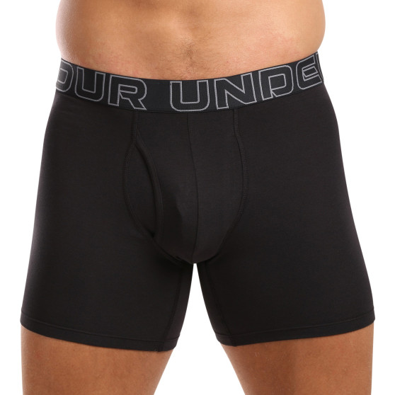 3PACK vīriešu bokseru šorti Under Armour melni (1383889 001)