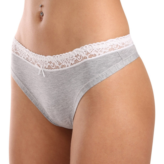 Sieviešu stringi Lovelygirl pelēks (8307-grey)