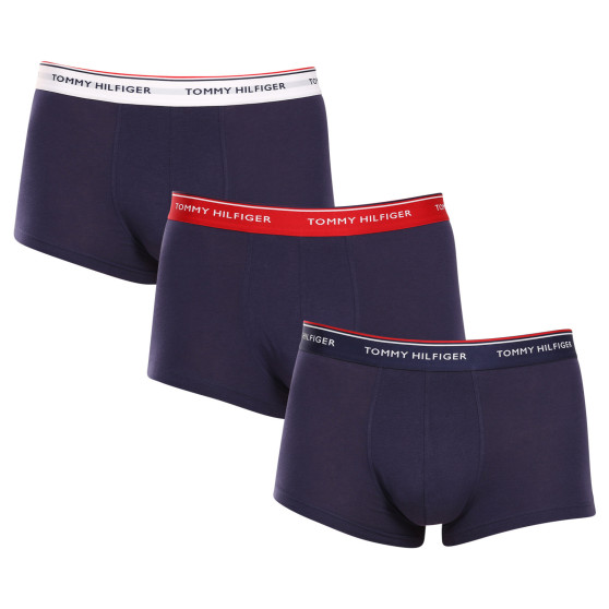 3PACK Tommy Hilfiger vīriešu bokseru šorti oversize tumši zili (1U87905252 05G)