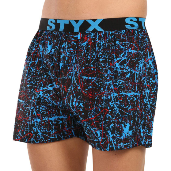 5PACK vīriešu šorti Styx art sports gumijas daudzkrāsaini (5B1601789)