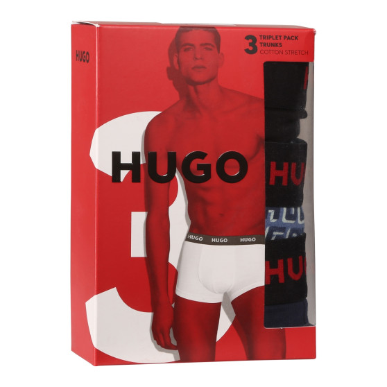 3PACK vīriešu bokseru šorti HUGO daudzkrāsaini (50517894 975)