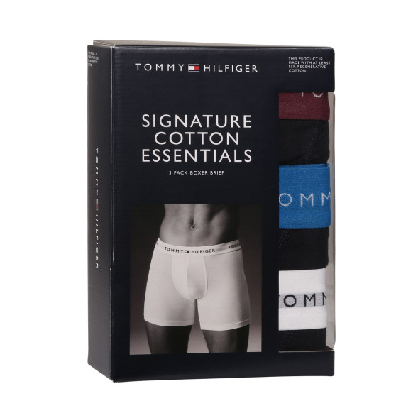 3PACK vīriešu bokseru šorti Tommy Hilfiger tumši zili (UM0UM02765 0VZ)