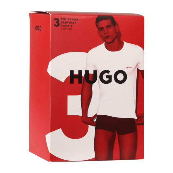 3PACK vīriešu krekliņš HUGO melns (50480088 965)