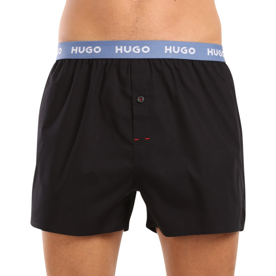 3PACK vīriešu šorti HUGO melni (50510216 005)