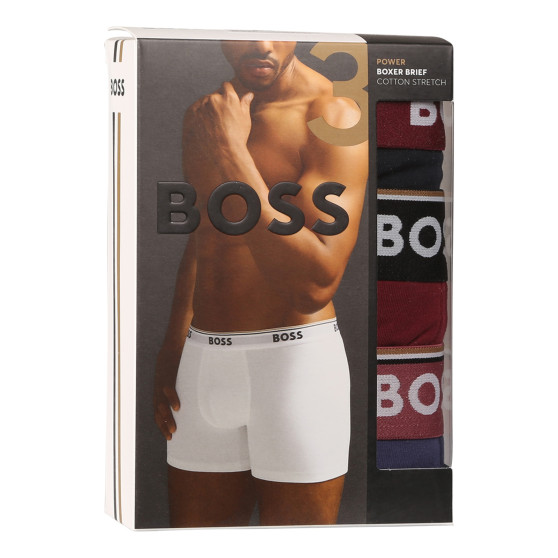 3PACK vīriešu bokseru šorti BOSS daudzkrāsaini (50514998 982)