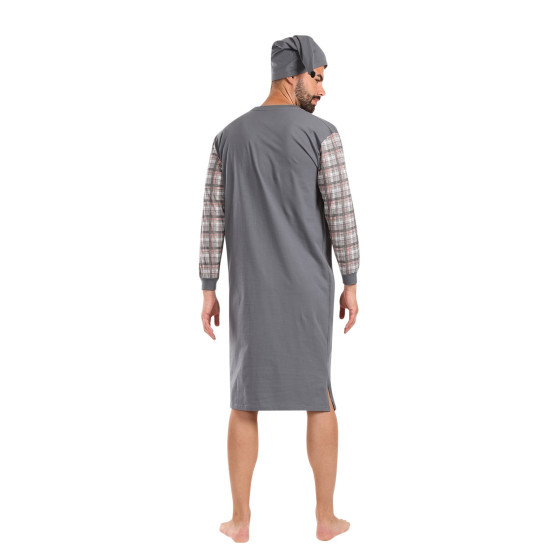 Foltýn Vīriešu naktskrekls pelēks oversize (FNKDN26)