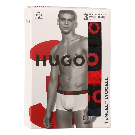 3PACK vīriešu bokseru šorti HUGO daudzkrāsaini (50496723 003)