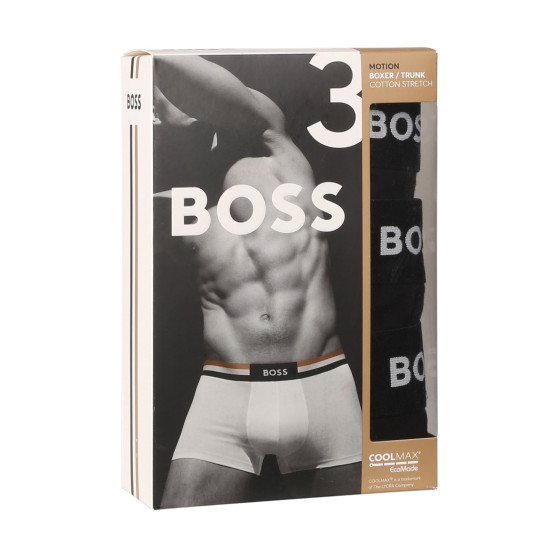 3PACK vīriešu bokseru šorti BOSS melni (50516542 001)