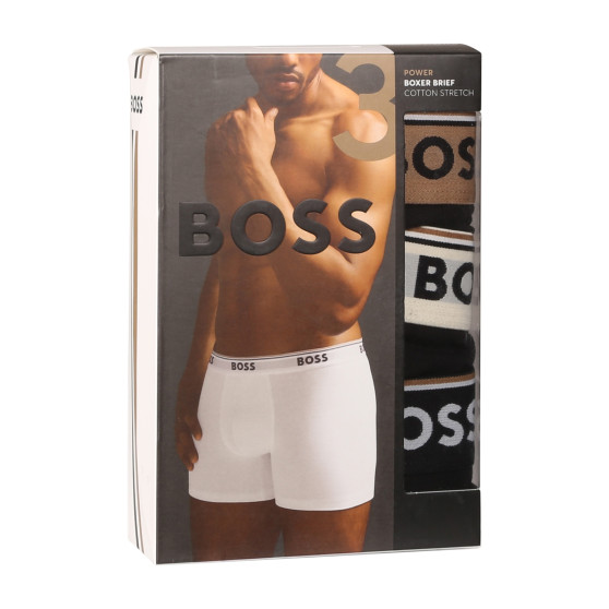 3PACK vīriešu bokseru šorti BOSS daudzkrāsaini (50517828 982)