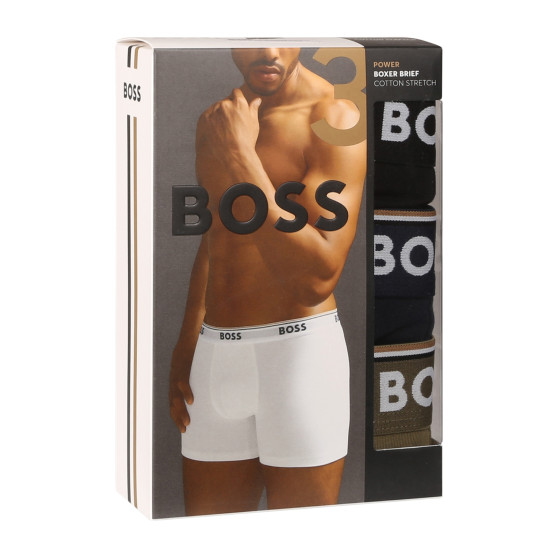 3PACK vīriešu bokseru šorti BOSS daudzkrāsaini (50514998 982)