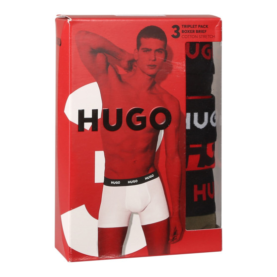 3PACK vīriešu bokseru šorti HUGO daudzkrāsaini (50510192 321)