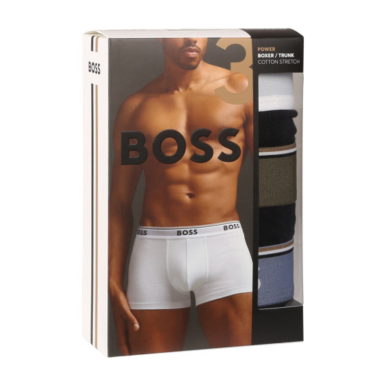 3PACK vīriešu bokseru šorti BOSS melni (50517827 980)