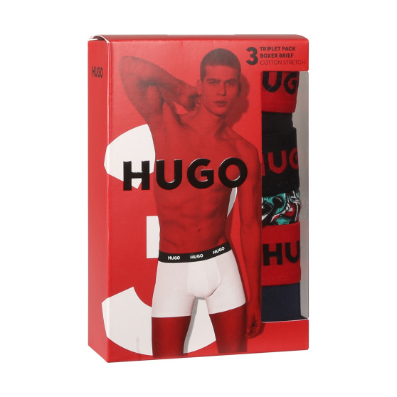 3PACK vīriešu bokseru šorti HUGO daudzkrāsaini (50510192 321)