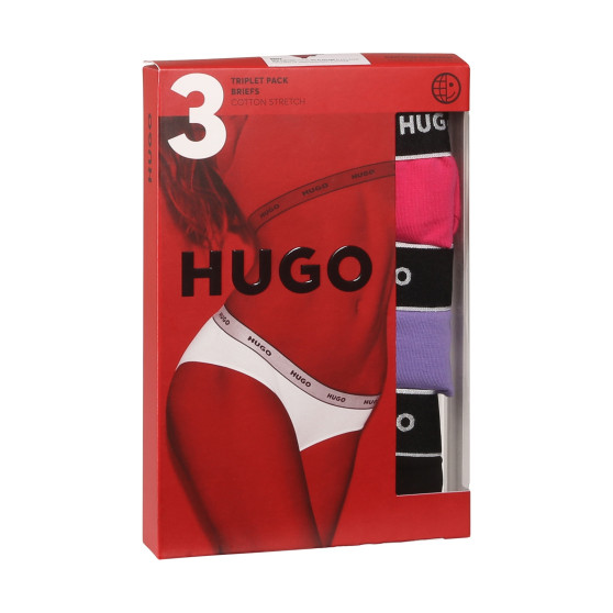 3PACK sieviešu biksītes HUGO daudzkrāsains (50480157 962)