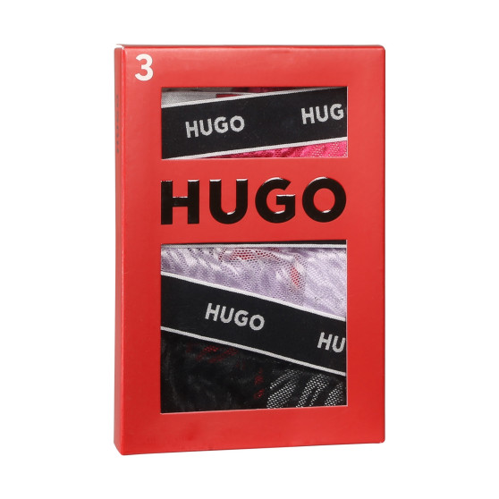 3PACK Sieviešu stringi HUGO daudzkrāsains (50480150 981)