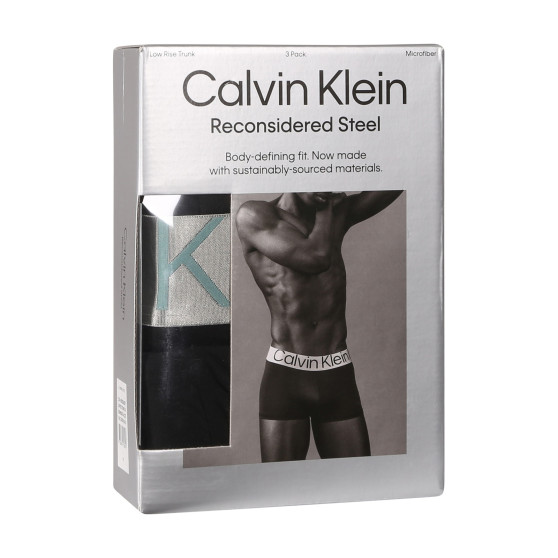 3PACK vīriešu bokseru šorti Calvin Klein melni (NB3074A-QTE)