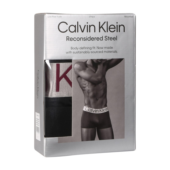 3PACK vīriešu bokseru šorti Calvin Klein melni (NB3074A-MJ3)