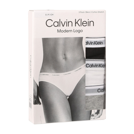 3PACK sieviešu biksītes Calvin Klein daudzkrāsains (QD5207E-MPI)