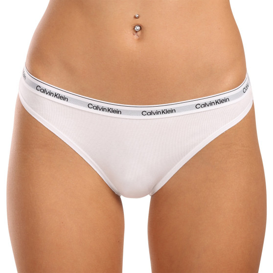 3PACK sieviešu biksītes Calvin Klein white (QD5207E-100)